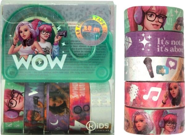 WOW® Generation, Dekorativa tejper, 5 rullar/förpackning