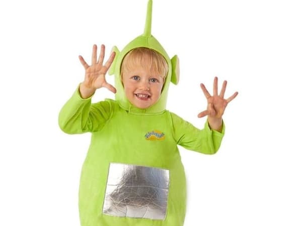 Dipsy i Teletubbies-dräkt