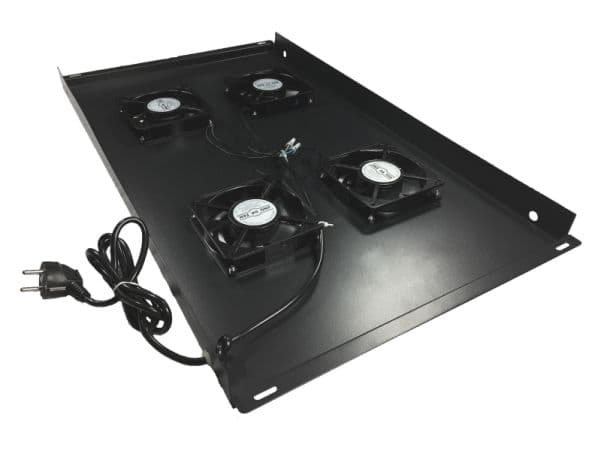 Alantec SA-FR-4-600-1000-C, Ventilert tomt panel, Innebygd vifte, Sort