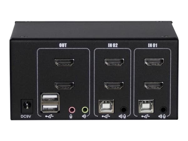 Argus KVM AS-22HA - KVM / lydsvitsj - 2 x KVM/lyd - stasjonær