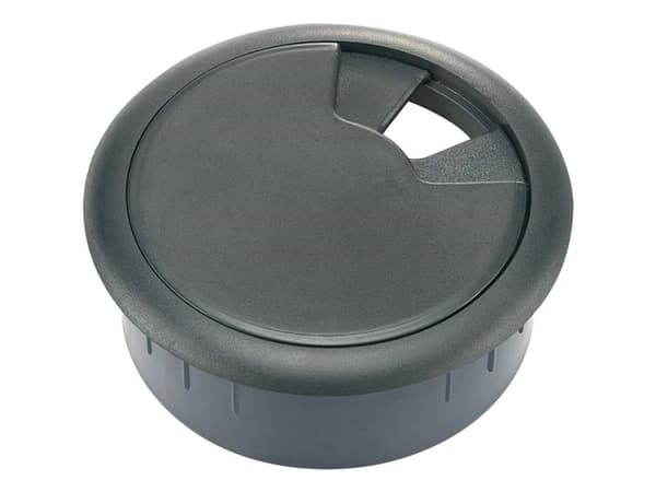 TRU COMPONENTS WP50BK Kabelgennemføring Til arbejdsplader ABS Sort 1 stk