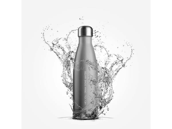 Vattenflaska JobOut 500 ml grå