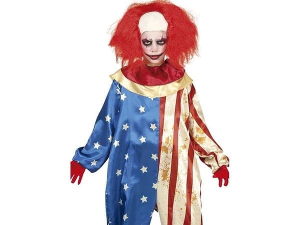 Patriotisk klovn kostume