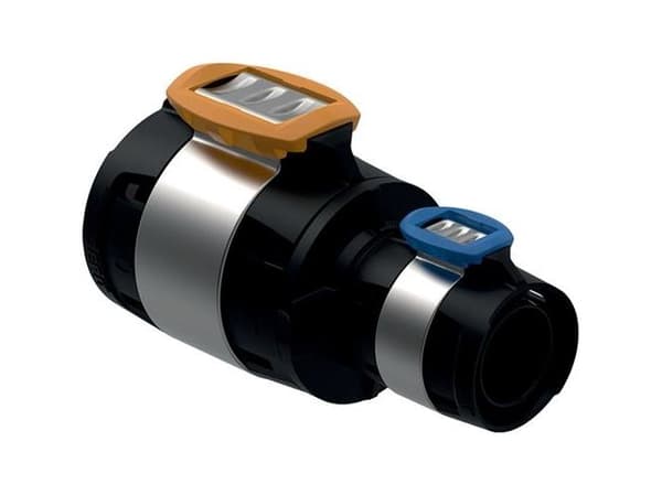 Geberit FlowFit reduktion 63 x 40 mm, sort PPSU