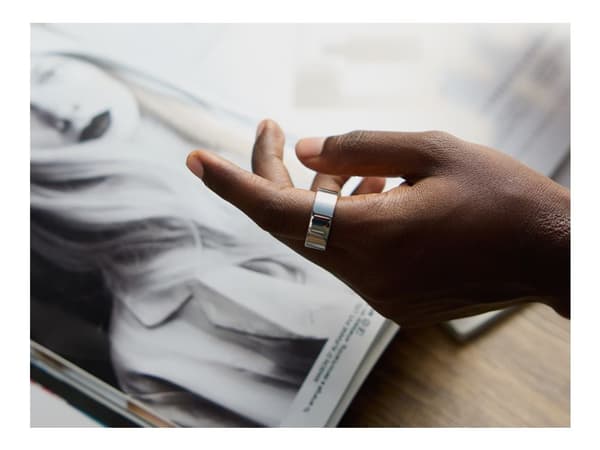 Ultrahuman Ring Air - 6 - smart ring - Bluetooth - 2.4 g  - Space Silver