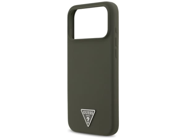 Guess Silicone Triangle Logo MagSafe Case for iPhone 17 Pro Max - Green