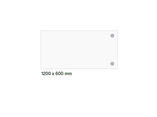 Skrivebord, tilbyg DNA Lys grå 1200x600 mm I-ben Sort