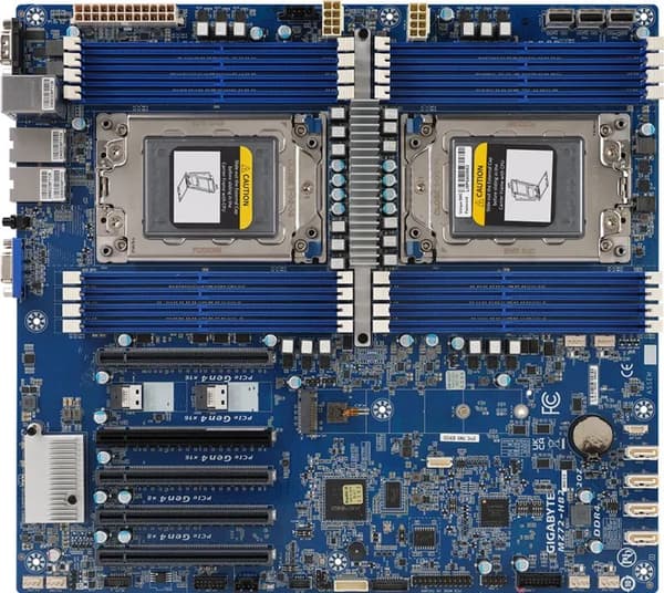 GIGABYTE MZ72-HB2, AMD, Socket SP3, AMD EPYC, DDR4-SDRAM, Octa-kanava, 3200 MHz