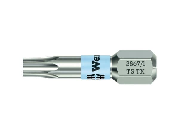 Wera 3867/1 TS TX 20 X 25 MM Torx-bit T 20 Rustfrit stål D 6.3 1 stk