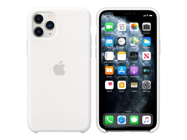 Apple - Skydd för mobiltelefon - silikon - vit - för iPhone 11 Pro