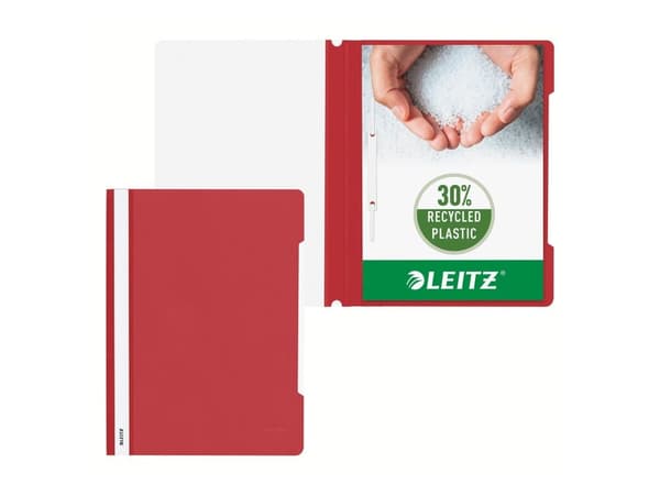 Mappe A4 PVC rød 25 stk. Leitz