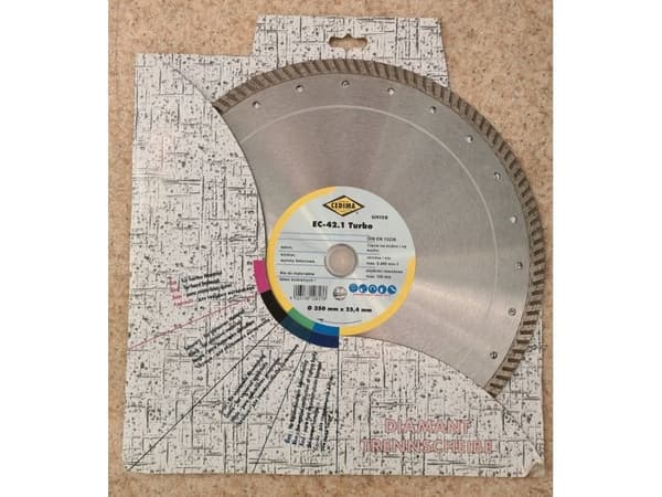 Kap-/skärskiva DIAMOND SEGMENTED CUTTING BLADE 350X3,2