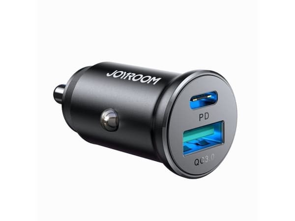Joyroom JR-CCN05 30W USB-A USB-C mini billader - svart
