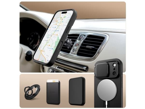 Tech-Protect Kevlar Aura MagSafe Case for iPhone 17 Pro Max - Black