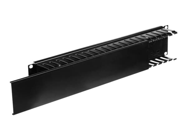 Netrack - Kabelordner - svart - 2U - 19"