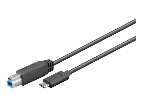 MicroConnect - USB-kabel - USB-C (hann) til USB Type B (hann) - USB 3.2 Gen 1 - 5 m - svart