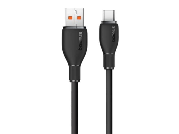 Baseus Pudding serijos 100W USB-A - USB-C kaapeli 2m - Juodas