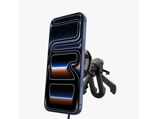 Spigen EV25MFAQ, Automatisk, USB, Trådløs lading, Svart