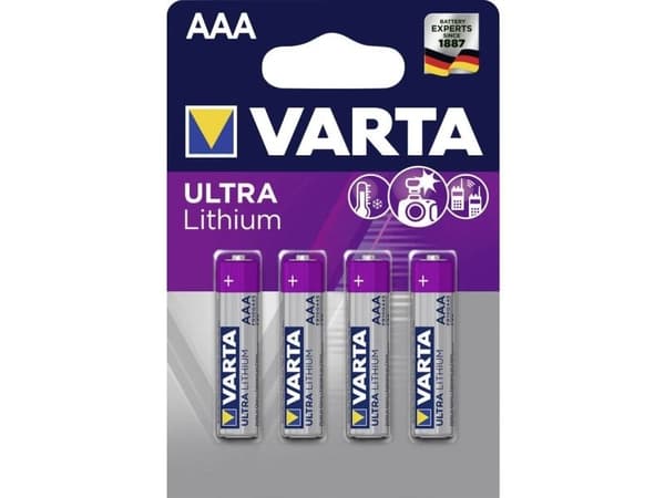 Varta Battery - LITHIUM AAA                              4St.
