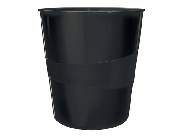Papirkurv Leitz Plus WOW 15L Sort - (6 stk.)