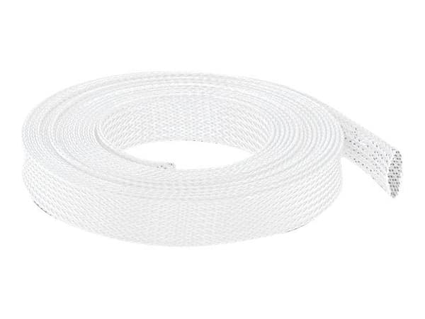 Delock - Flätad ärm - 10 m - vit