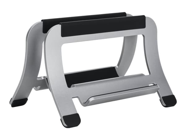 DELTACO - Notebookstativ - vertical, 3 slots, up to 5 kg - 11" - 17" - sølv