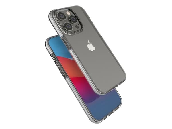 Spring Case-deksel til iPhone 14 Pro - silikondeksel med ramme lys blå