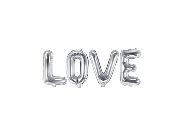 Folio ilmapallo LOVE hopea