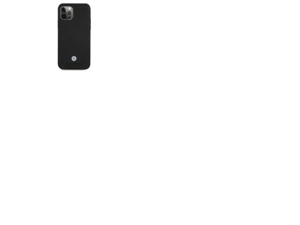 BMW lær perforert deksel for iPhone 12 / iPhone 12 Pro - svart