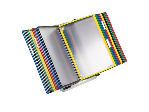 Tarifold bordsdisplay A4 30 fickor blandade färger