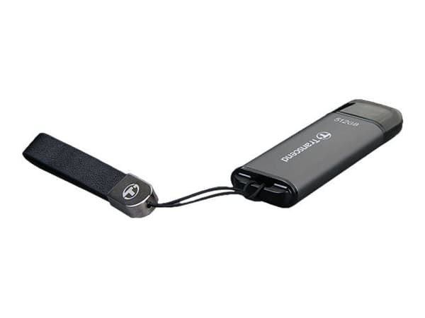 Transcend JetFlash 920 - USB flash-enhet - 512 GB - USB 3.2 Gen 1 - rymdgrå