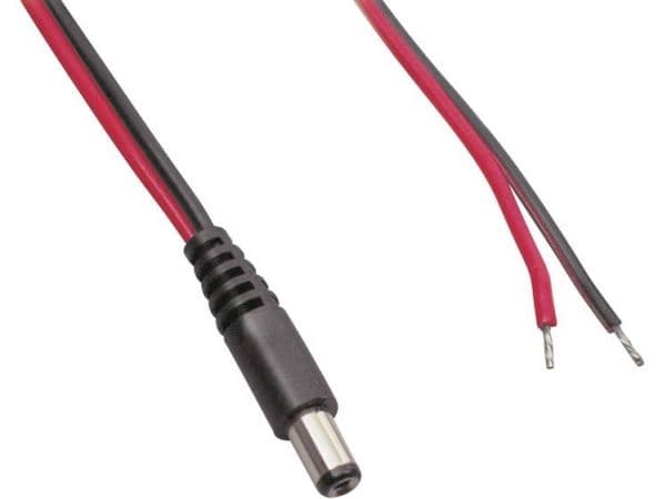 Conrad TC-2511230, Pienjännitekaapeli, musta, Punainen, 1 m