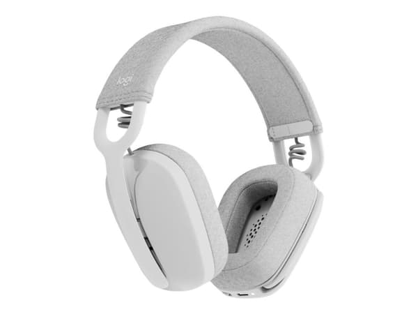 Logitech Zone Vibe 100 - Headset - Bluetooth - trådlöst - Off-white
