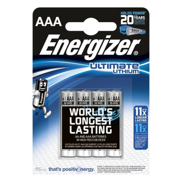 Energizer L92/AAA batteri, 4 stk.