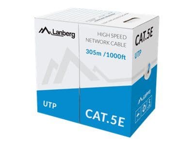 Lanberg - Bulkkabel - 305 m - 5 mm - UTP - CAT 5/5e - solid - gul, RAL 1028