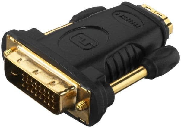 Goobay 68931, HDMI typ A, DVI-D (24+1 stift), Sortera