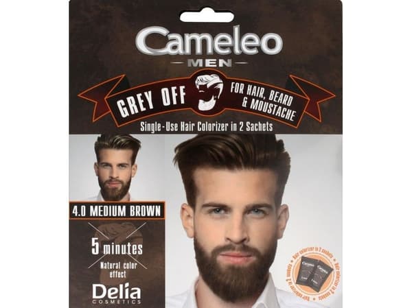 Cameleo Men Colour Cream Light Brown Grey engangsfarge - 2-pakning