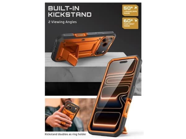 Supcase Unicorn Beetle Pro-deksel til iPhone 17 Pro Max - oransje