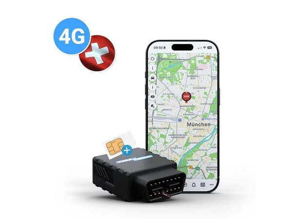 YUKAtrack AIO GPS OBD2 4G bilsporingsenhet med SIM + Data Flat