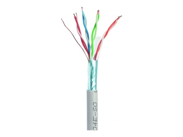 Gembird - Samlet kabel - 100 m - FTP - CAT 5e - solid - grå