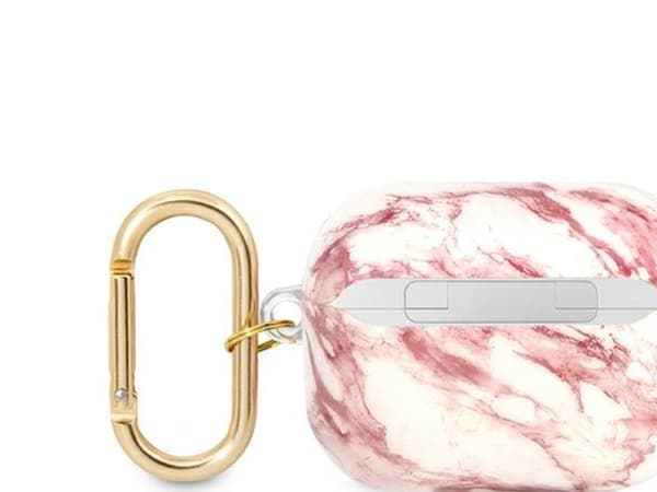 Guess GUAPHCHMAP AirPods Pro-deksel - rosa/rosa Marble Strap Collection
