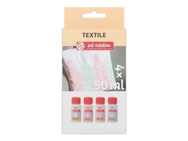 Schjerning Talens Art Creation textilset Pastell | 4 x