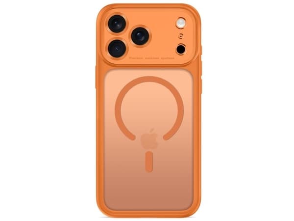 Tech-Protect MagPeak MagSafe CC case for iPhone 18 Pro / 17 Pro - matte orange