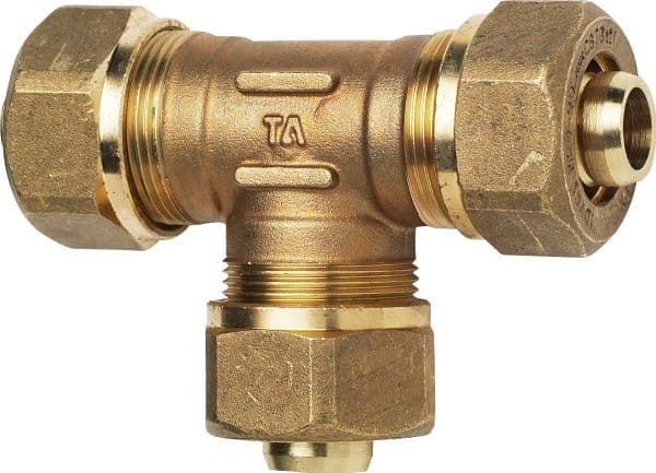 TA PEX T-stycke 22 mm