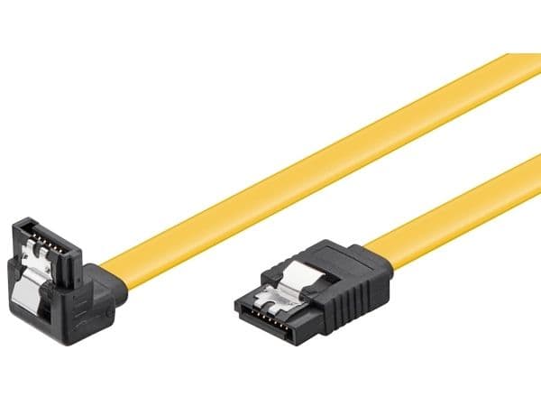 SATA Cable - 1 x 90? - Yellow - 0.70m
