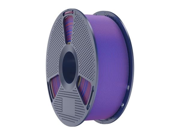 Sunlu PLA+ Silk dobbeltfarget filament (rød og blå)