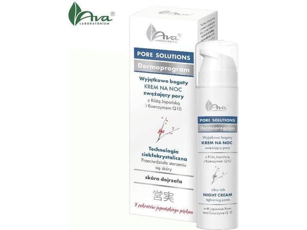 AVA LABORATORIUM_Pore Solutions natcreme innsnevrende porer 50ml