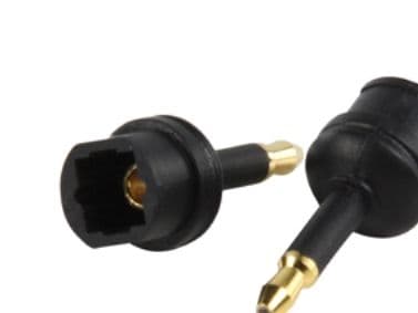 Valueline AC-062, Toslink, 3.5mm, Sort