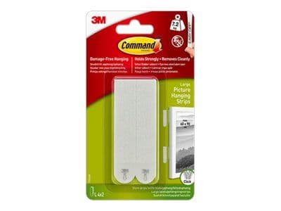 3M Command strips Large 4 st, vit