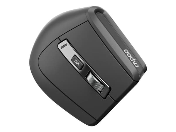 Rapoo EV310M mørkegrå trådløs ergonomisk mus